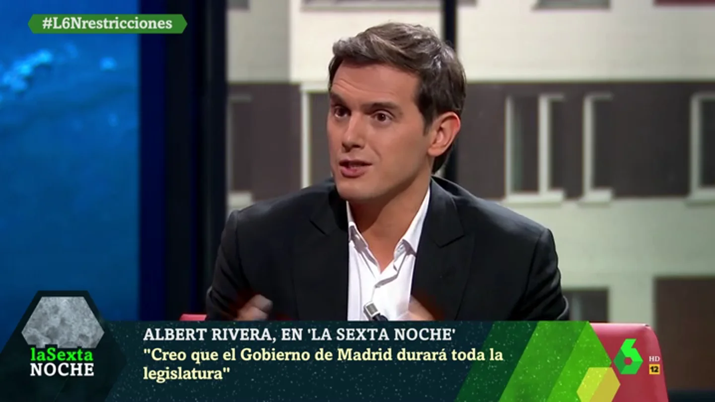 Rivera asegura que la coalición entre PP y Ciudadanos en Madrid durará "hasta que acabe la legislatura" Rivera asegura que la coalición entre PP y Ciudadanos en Madrid durará "hasta que acabe la legislatura"
