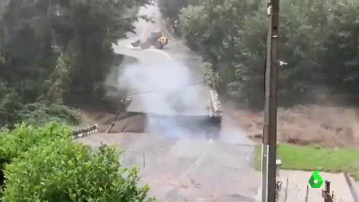 Destrozos por la borrasca Alex en Francia