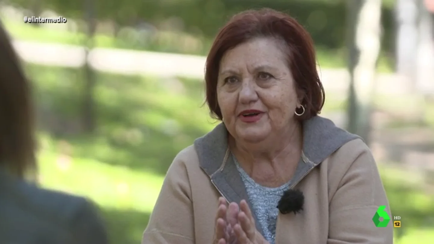 Ena Velasco, jubilada, explica en El Intermedio cómo ha sido el confinamiento para las personas mayores. ANDREA ROPERO