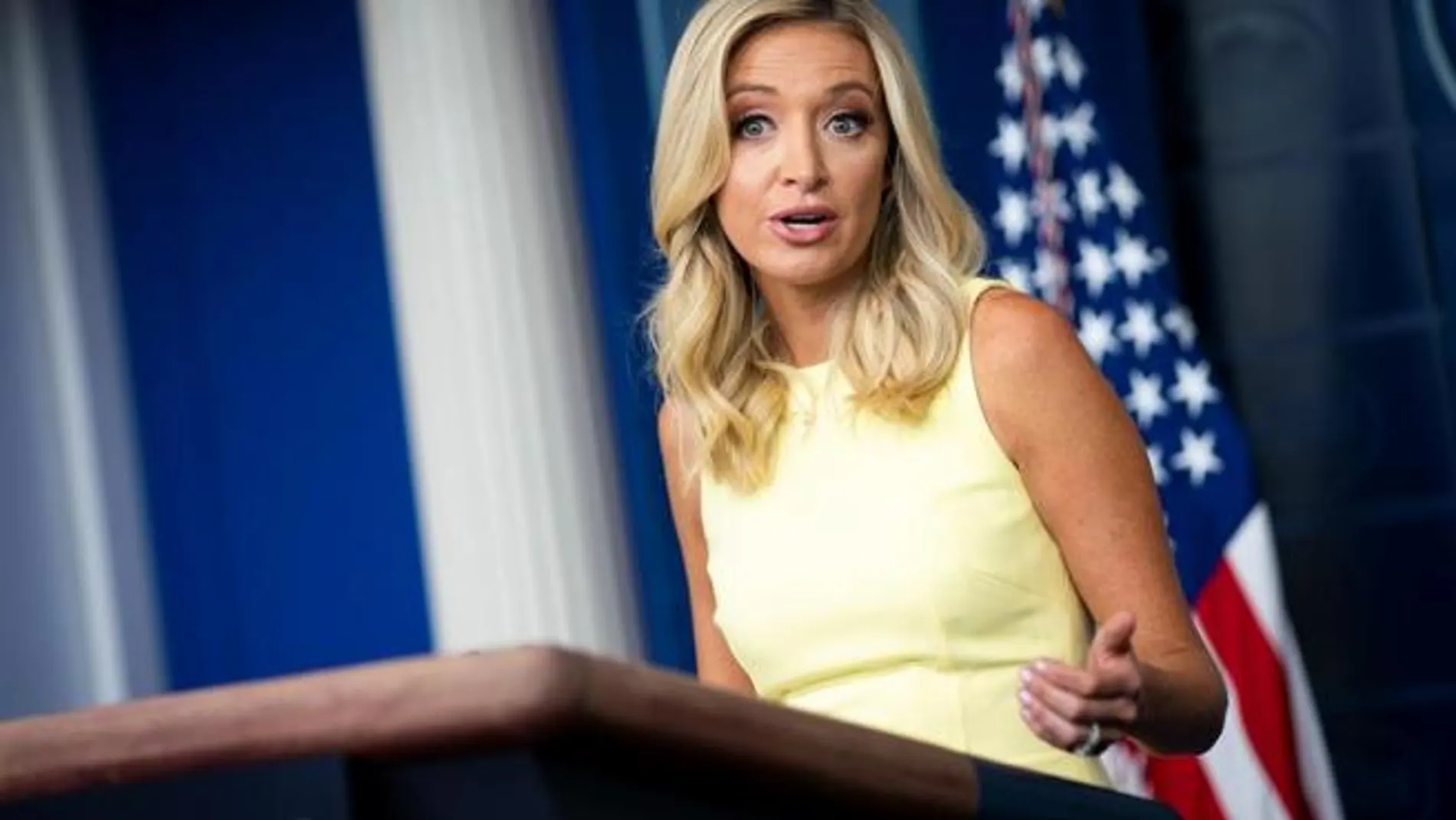 La portavoz de la Casa Blanca, Kayleigh McEnany