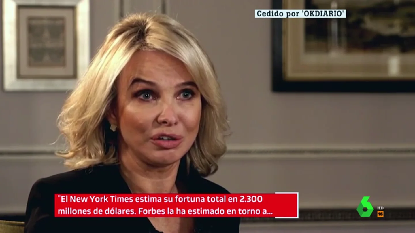 Corinna: "No soy quién para contradecir a quienes dicen que Juan Carlos tiene 2.300 millones" Corinna: "No soy quién para contradecir a quienes dicen que Juan Carlos tiene 2.300 millones"