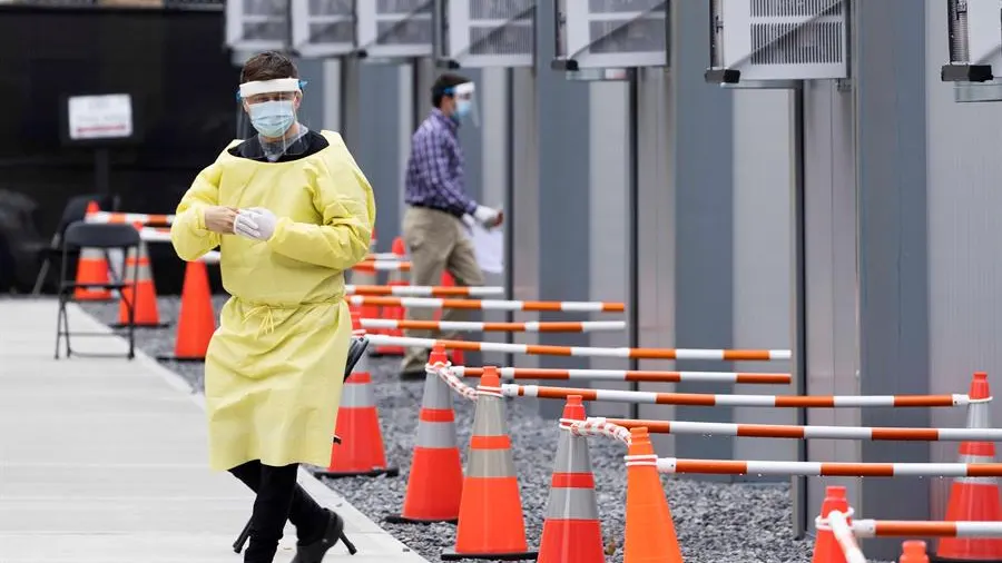 Pruebas del coronavirus en Brooklyn, Nueva York