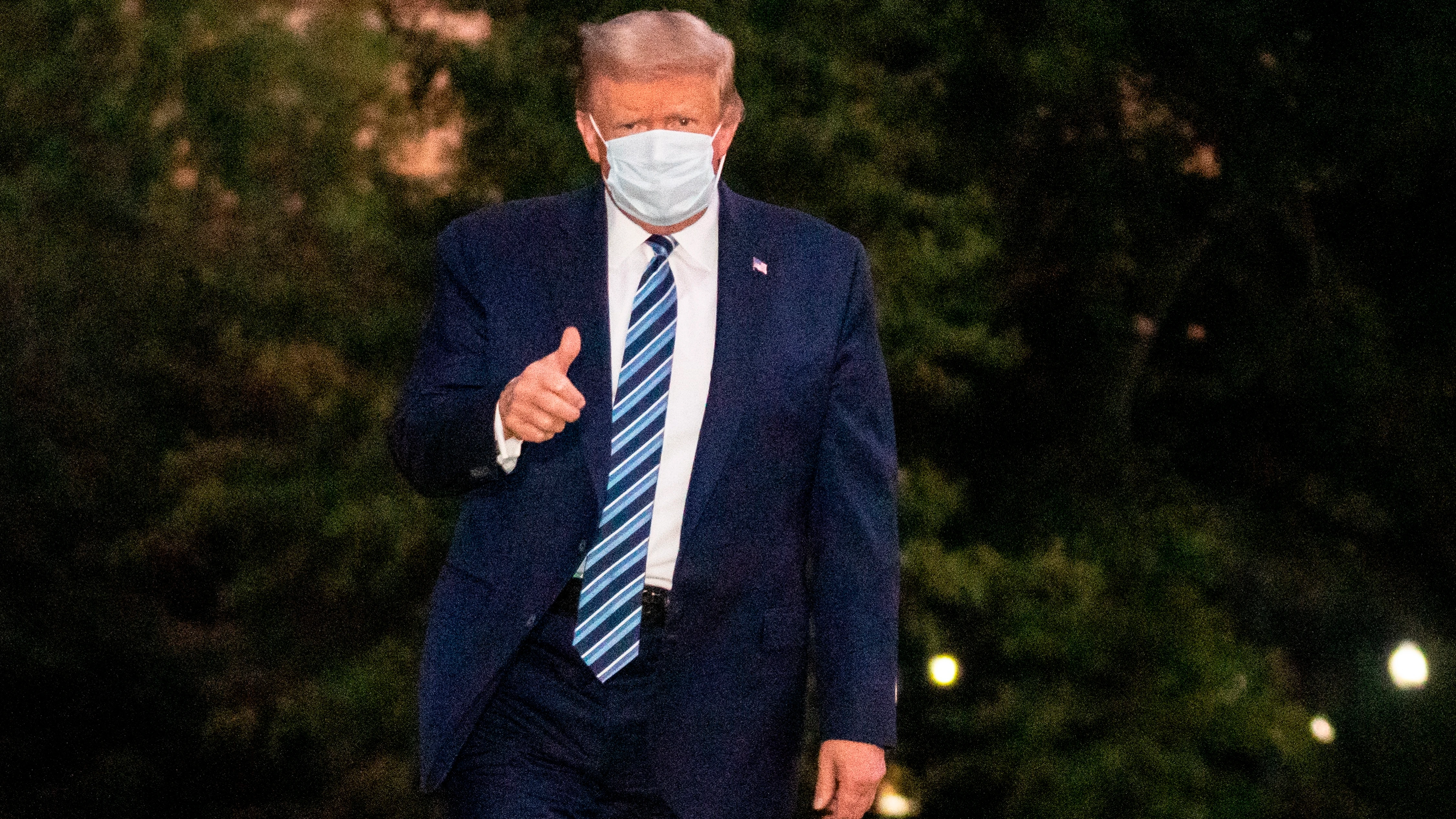 Donald Trump, tras salir del hospital