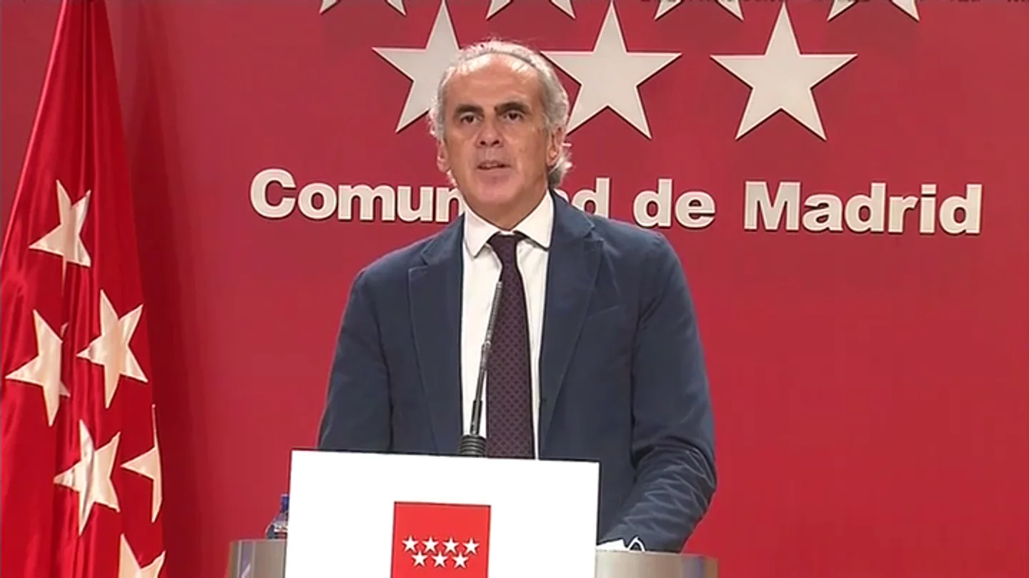 El consejero de Sanidad de la Comunidad de Madrid El consejero de Sanidad de la Comunidad de Madrid