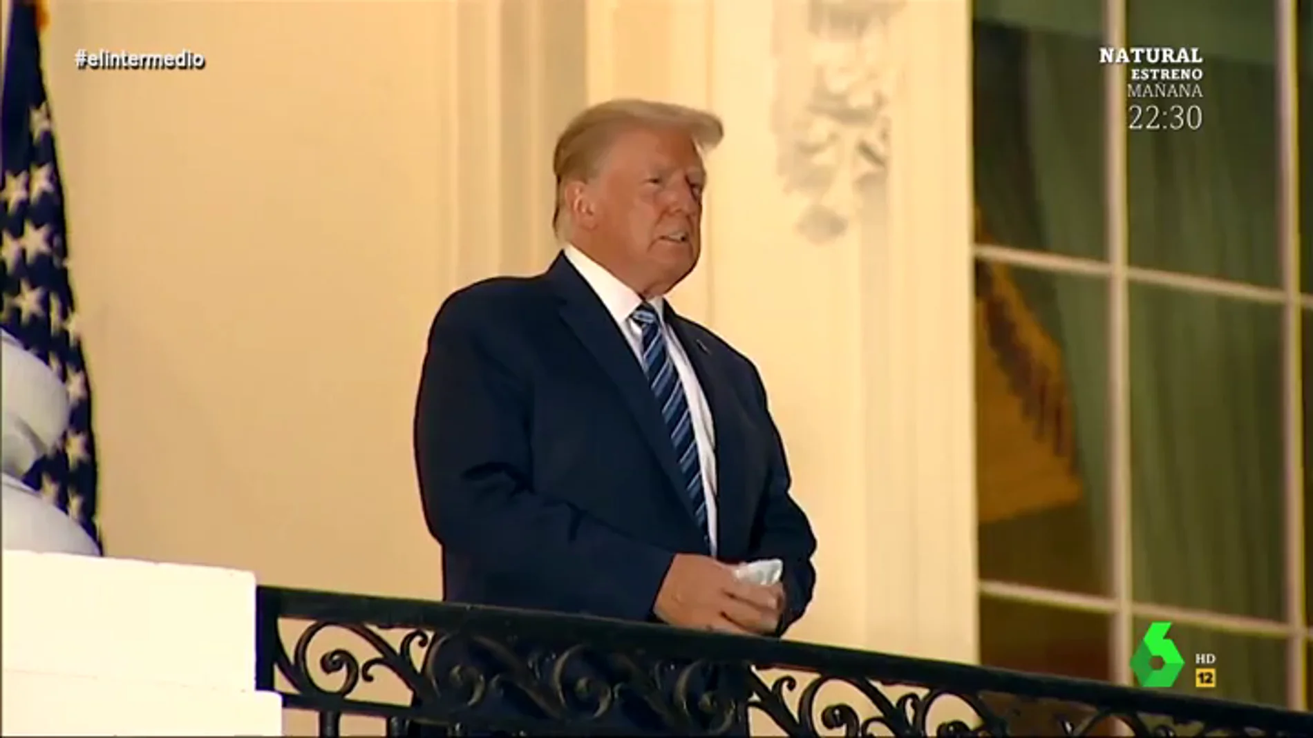 El vídeo de Trump volando sobre Washington para volver a la Casa Blanca: y no, no es un montaje de El Intermedio