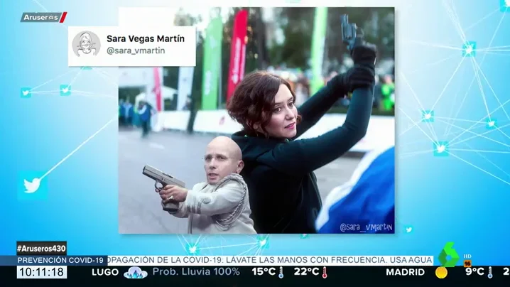 La fotografía de Isabel Díaz Ayuso empuñando un arma de la que todo el mundo habla