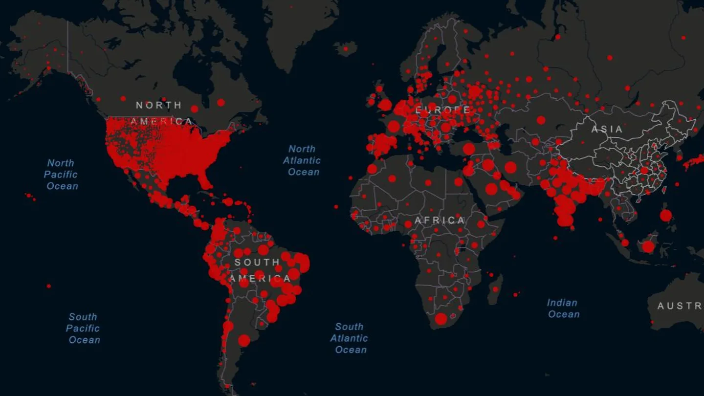 Mapa del coronavirus a nivel mundial Mapa del coronavirus a nivel mundial