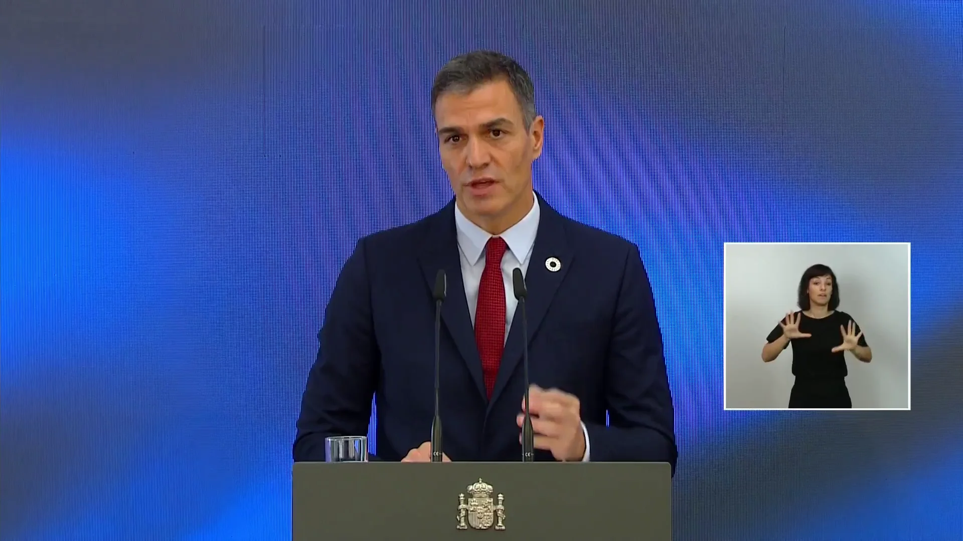 Pedro Sánchez, en la presentación de los fondos europeos