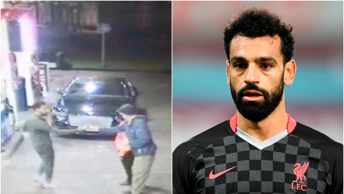 Mohamed Salah socorre a un sin techo en una gasolinera Mohamed Salah socorre a un sin techo en una gasolinera