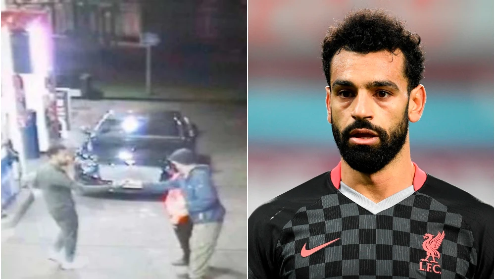 Mohamed Salah socorre a un sin techo en una gasolinera