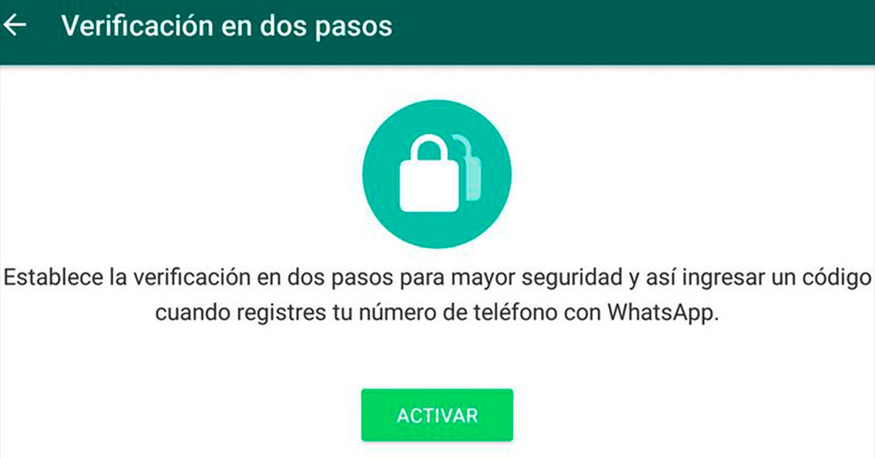 WhatsApp: verificación en dos pasos 