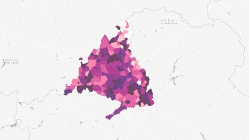 Incidencia acumulada en la Comunidad de Madrid del 6 de octubre 