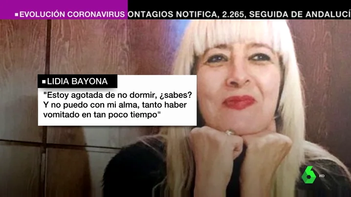 Lidia Bayona no tuvo una cita presencial con su médico en todo el estado de alarma