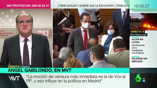&iquest;Habr&aacute; moci&oacute;n de censura contra Ayuso? Responde &Aacute;ngel Gabilondo: "Hay que encontrar el momento adecuado"