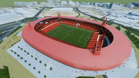 El nuevo estadio del Almería EL club ha presentado el proyecto de remodelación del campo