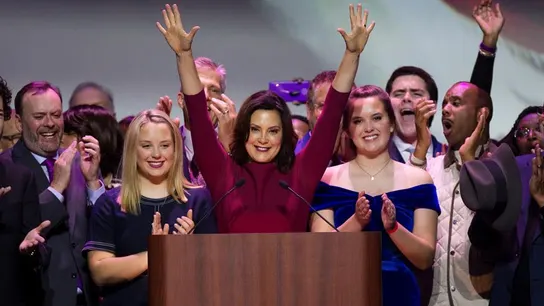 La gobernadora de Michigan, Gretchen Whitmer La gobernadora de Michigan, Gretchen Whitmer