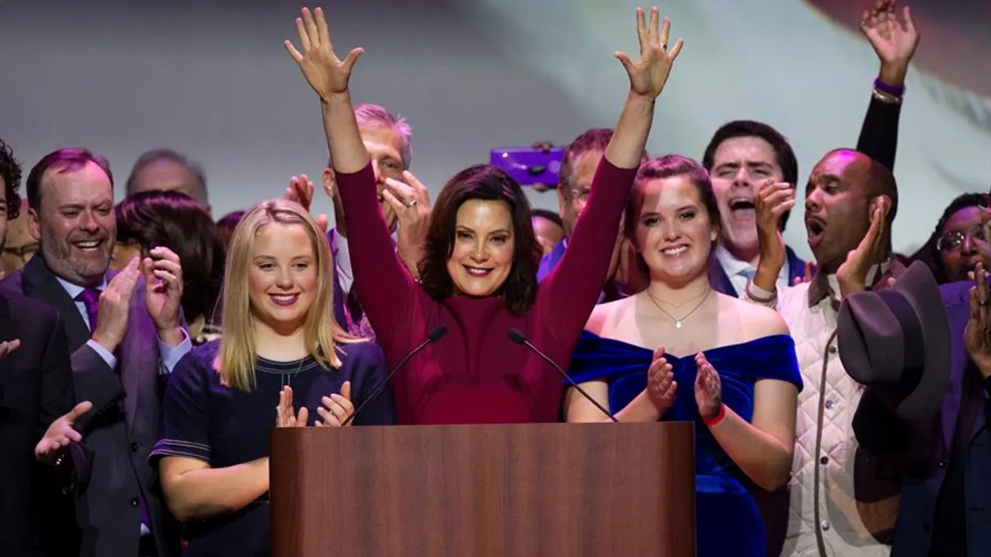 La gobernadora de Michigan, Gretchen Whitmer La gobernadora de Michigan, Gretchen Whitmer