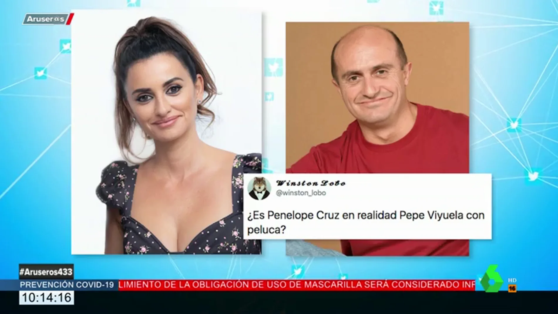 El desternillante debate en Twitter sobre el parecido de Penélope Cruz y Pepe Viyuela