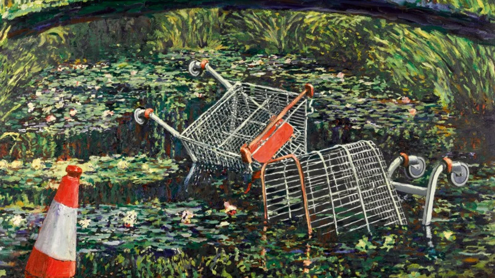 La obra 'Show me the Monet' de Banksy