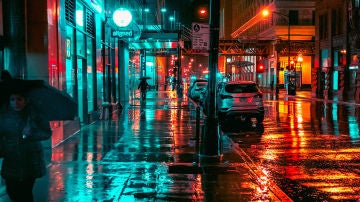 Una escena nocturna