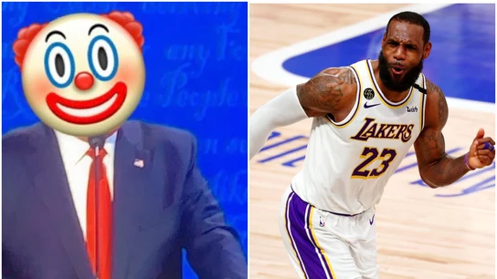 LeBron James y su mofa de Donald Trump LeBron James y su mofa de Donald Trump
