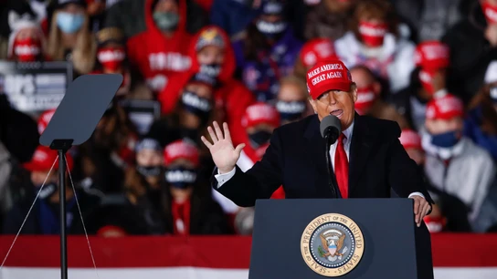 Donald Trump en un mitin Donald Trump