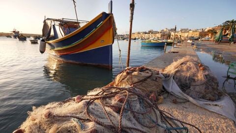 Luzzu en Marsaxlokk (al sur de Marsascala)