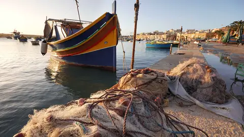 Luzzu en Marsaxlokk (al sur de Marsascala) Luzzu en Marsaxlokk (al sur de Marsascala)