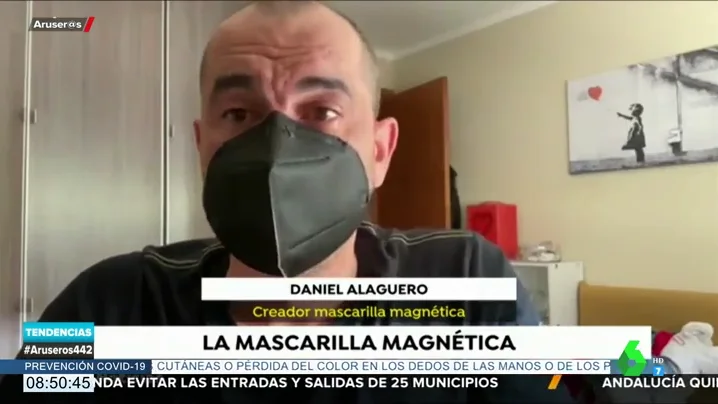 un asturiano inventa una mascarilla con sujeción a través de imanes 