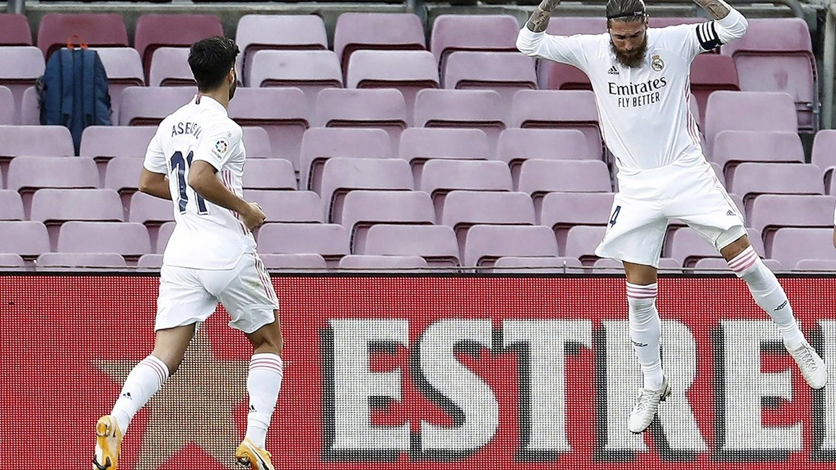 Sergio Ramos celebra un gol