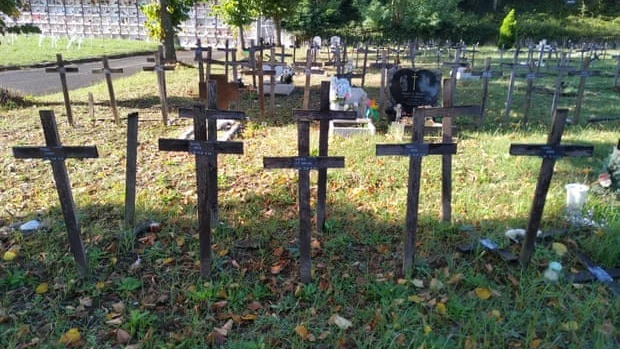 Cementerio en el que están enterrados los fetos 