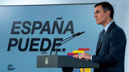 El presidente del Gobierno, Pedro Sánchez, en rueda de prensa El presidente del Gobierno, Pedro Sánchez, en rueda de prensa