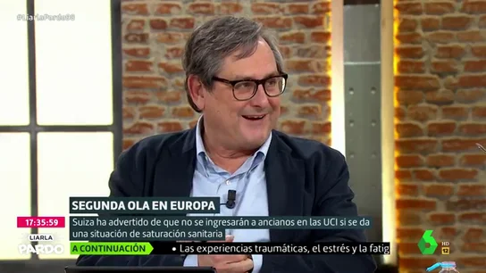 La divertida broma de Marhuenda a Antonio Miguel Carmona que desata las risas en Liarla Pardo: "Me ha llamado Sanidad..." La divertida broma de Marhuenda a Antonio Miguel Carmona que desata las risas en Liarla Pardo: "Me ha llamado Sanidad..."