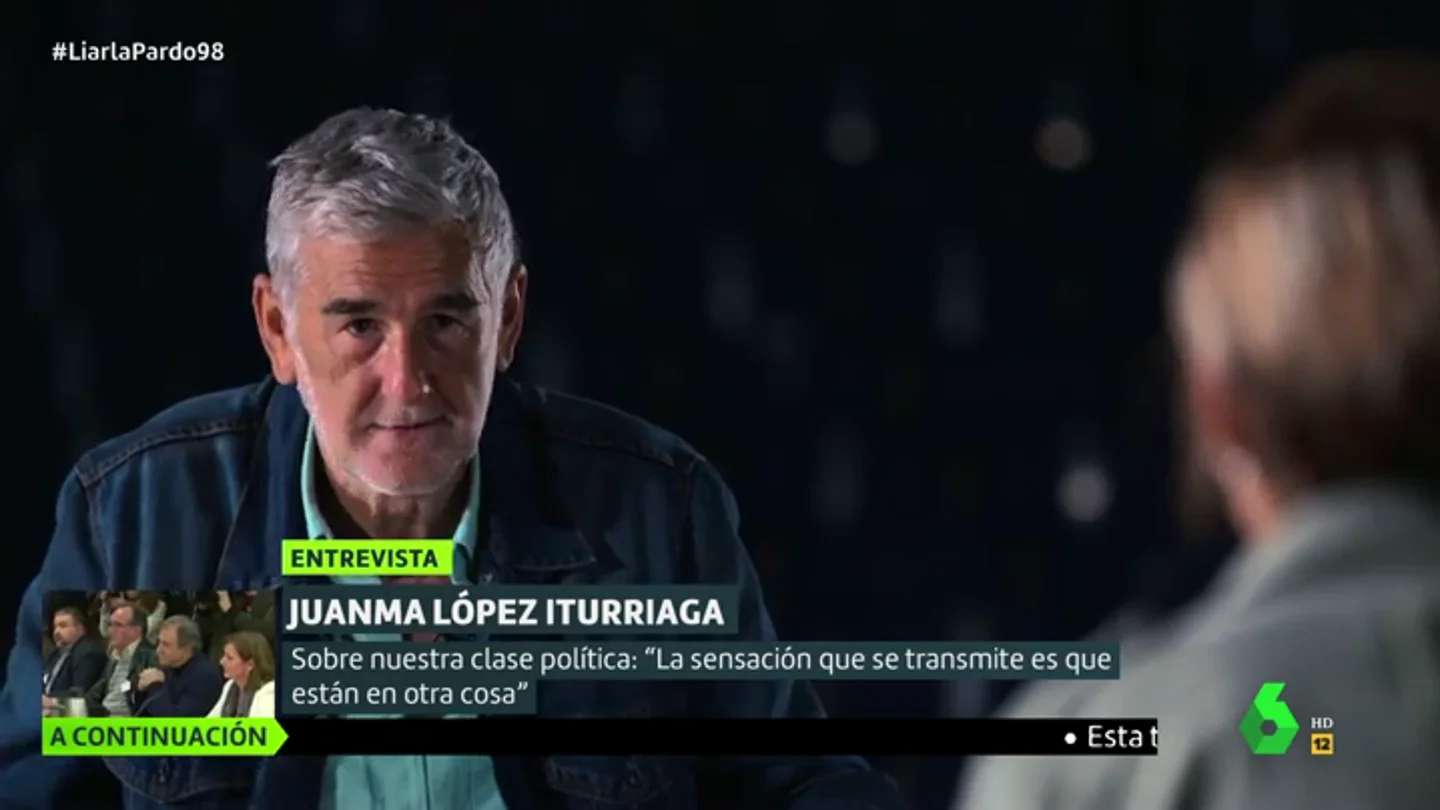 Juanma López Iturriaga: "Los políticos están a lo suyo mientras el resto del país está en otro partido que cuesta vidas" Juanma López Iturriaga: "Los políticos están a lo suyo mientras el resto del país está en otro partido que cuesta vidas"