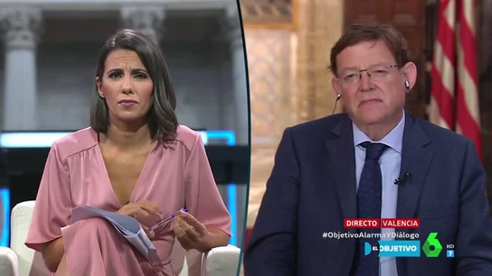 Ana Pastor entrevista en El Objetivo a Ximo Puig Ana Pastor entrevista en El Objetivo a Ximo Puig