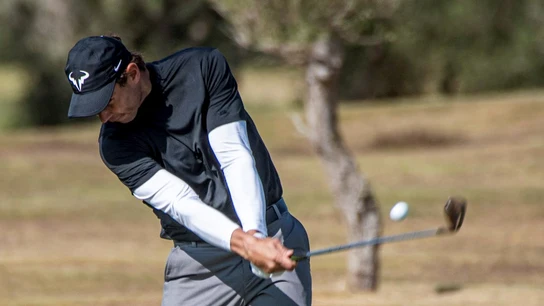 Rafa Nadal, en un torneo de golf Rafa Nadal, en un torneo de golf