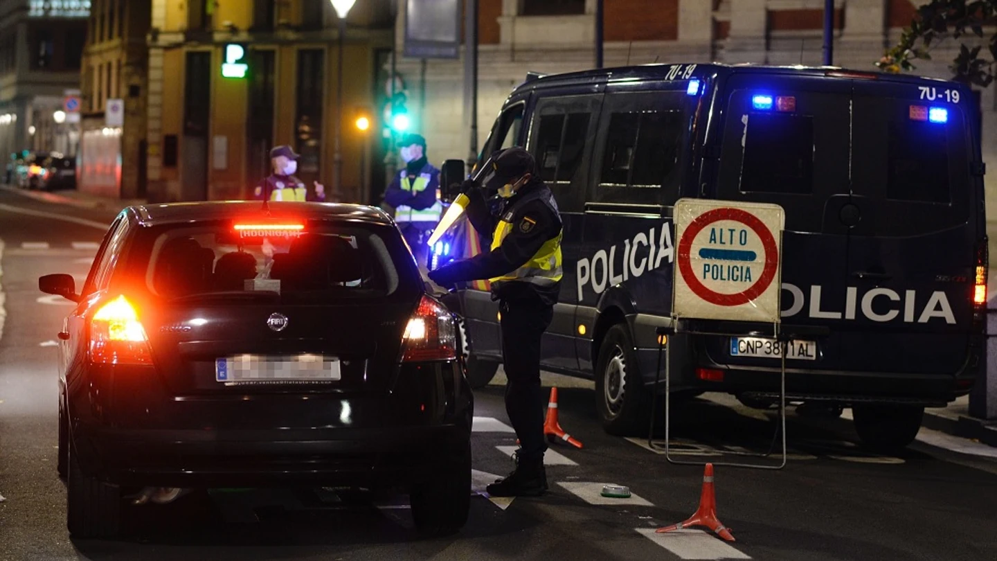 Imagen de un control de la Policía Nacional Imagen de un control de la Policía Nacional