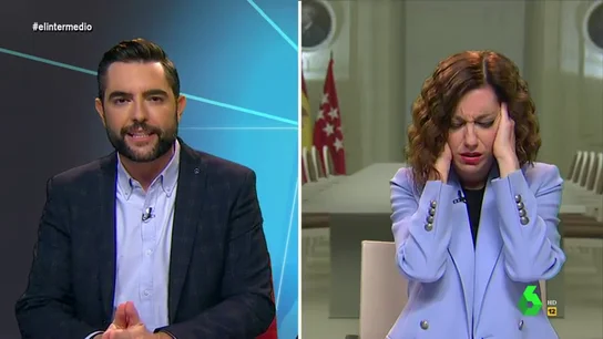 La surrealista 'defensa' de Ayuso al nuevo hospital saca de quicio a Dani Mateo La surrealista 'defensa' de Ayuso al nuevo hospital saca de quicio a Dani Mateo
