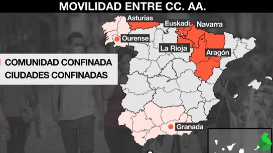 El mapa de los confinamientos perimetrales El mapa de los confinamientos perimetrales