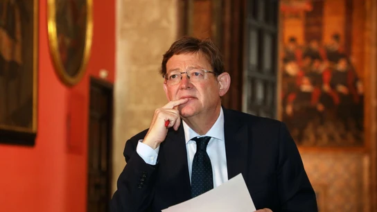Ximo Puig en el Palau de la Generalitat. Se investiga a Francis Puig por pactar precios para ganar varios lotes de corresponsalías de la televisión pública valenciana.