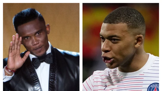 Samuel Eto'o y Kylian Mbappé Samuel Eto'o y Kylian Mbappé