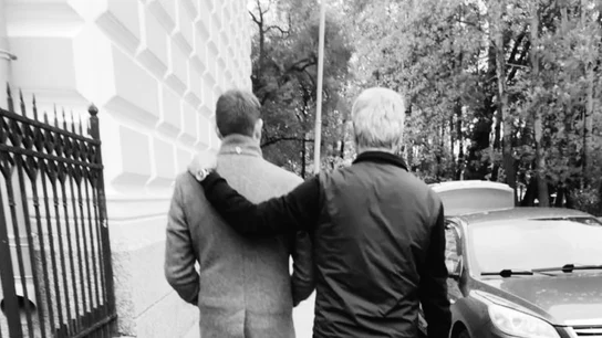 Vitaly Petrov, junto a su padre Vitaly Petrov, junto a su padre