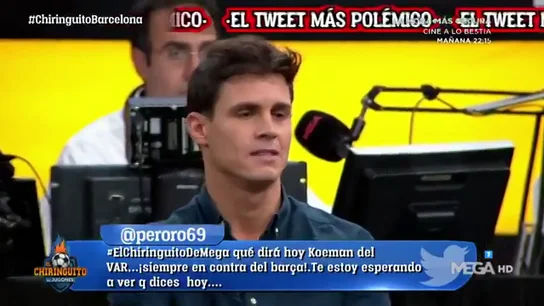 El enfado de Edu Aguirre por el tweet del Barça sobre Cristiano y Messi: "Es lamentable" El enfado de Edu Aguirre por el tweet del Barça sobre Cristiano y Messi: "Es lamentable"