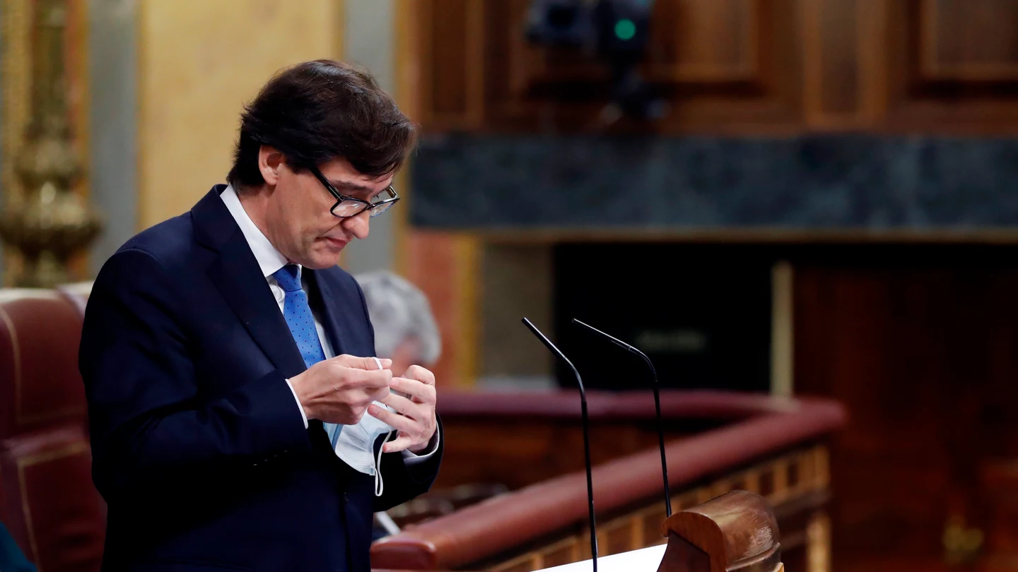 El ministro de Sanidad, Salvador Illa, en una intervención en el Congreso El ministro de Sanidad, Salvador Illa, en una intervención en el Congreso