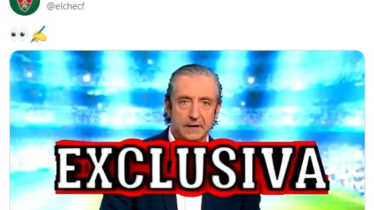 Josep Pedrerol anuncia una exclusiva del Elche Josep Pedrerol anuncia una exclusiva del Elche