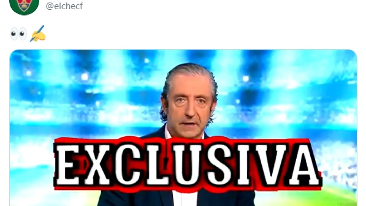 Josep Pedrerol anuncia una exclusiva del Elche Josep Pedrerol anuncia una exclusiva del Elche