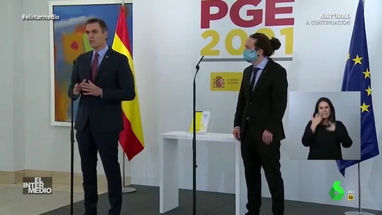 Vídeo manipulado - Los 'chivatazos' de Iglesias a Sánchez en la presentación de los Presupuestos Generales del Estado Vídeo manipulado - Los 'chivatazos' de Iglesias a Sánchez en la presentación de los Presupuestos Generales del Estado
