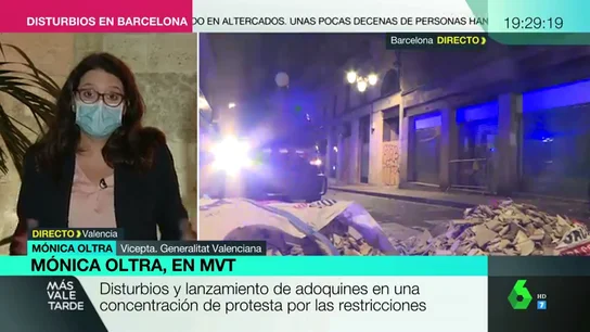 Mónica Oltra: "No podemos acostumbrarnos a que cada semana se muera el número de personas equivalente a que se caiga un avión" Mónica Oltra: "No podemos acostumbrarnos a que cada semana se muera el número de personas equivalente a que se caiga un avión"
