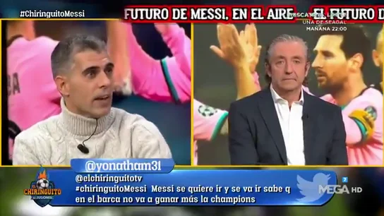Máxima tensión en 'El chiringuito' por Messi: "Está en el ocaso de su carrera" Máxima tensión en 'El chiringuito' por Messi: "Está en el ocaso de su carrera"