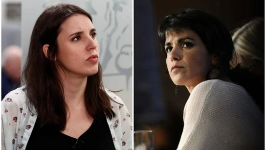 En la imagen, Irene Montero (izquierda) y Teresa Rodríguez (derecha) En la imagen, Irene Montero (izquierda) y Teresa Rodríguez (derecha)